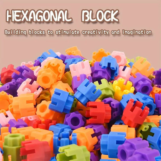 🔥Last day sale 50% OFF🧸Endless Fun with Snap-Together Hexagon Building Blocks🪄