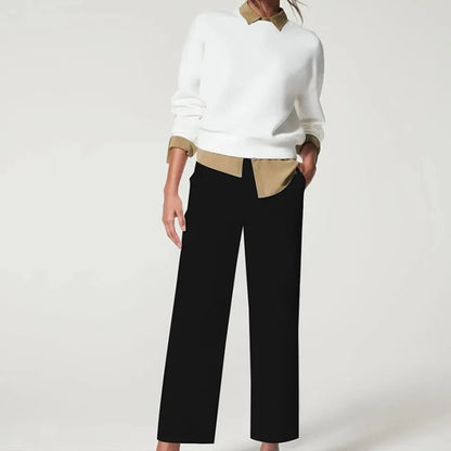 🍂Early Autumn Hot Sale 50% OFF👖Stretch Twill Cropped Wide Leg Pants💗