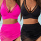 👙2025 LAST DAY SALE 50% OFF💐Swim Skirt High Waisted Bikini Sets Tummy Control Swimsuits