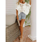 🏖️Summer Hot Sale 50% OFF🎁 Womens Summer Scoop Neck Short Sleeve Sweater Casual Crochet Hollow Out Knit Tops Pullover Shirts Beach Coverup
