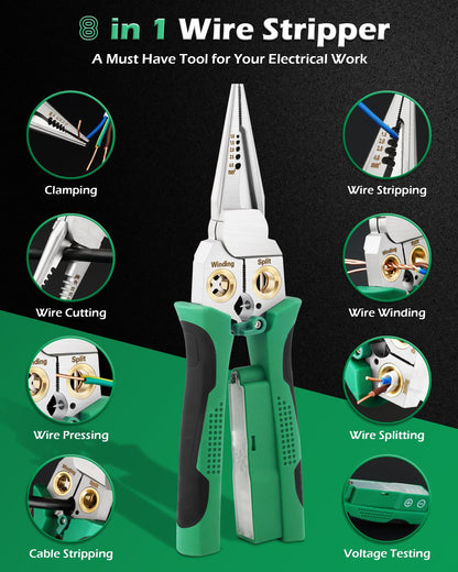🔥Father's Day Sale 49% OFF✈️Buy 2 get 5% off & Free Shipping🔥 - 🥇8 in 1 Electric Wire Stripper