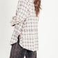 ⏰Early Autumn Sales 49% OFF🍂Women's Mineral Washed Button Down Plaid Shirt With Pockets
