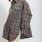 ⏰Early Autumn Sales 49% OFF🍂Women's Mineral Washed Button Down Plaid Shirt With Pockets