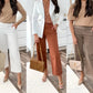 🍂Early Autumn Hot Sale 50% OFF👖Stretch Twill Cropped Wide Leg Pants💗