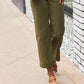 🍂Early Autumn Hot Sale 50% OFF👖Stretch Twill Cropped Wide Leg Pants💗