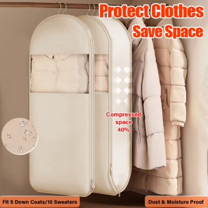 🔥Mother's Day Hot Sale 50%🔥 Space Saving Hanging Garment Bag with Self Compression Zipper