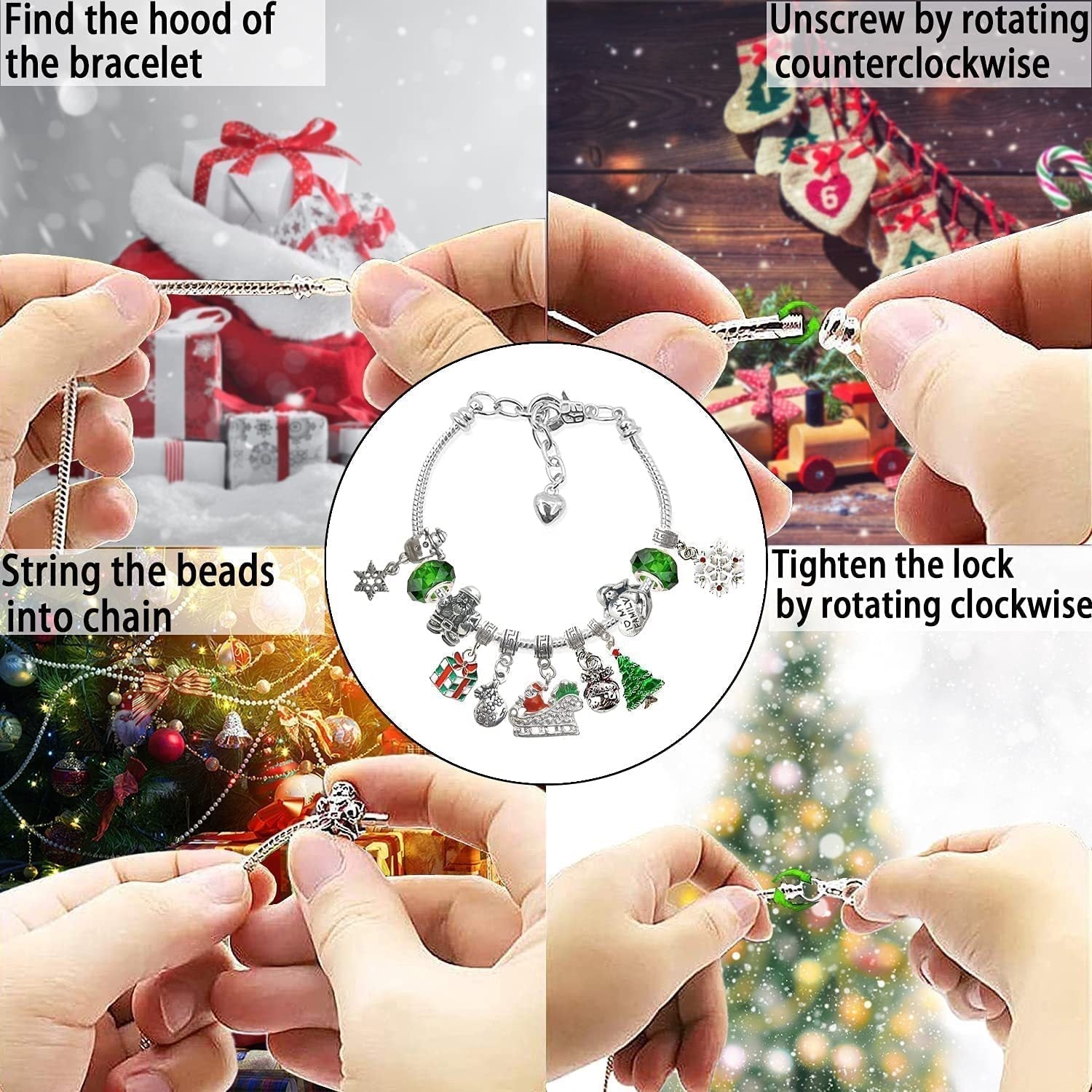 🎉Buy 2 Get 18% Off🎅DIY Christmas Advent Calendar Bracelets Set-3