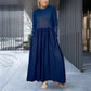 🔥Black Friday Promotion 49%OFF🔥Flowy Knit Midi Dress with Full Sleeves