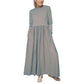 🔥Black Friday Promotion 49%OFF🔥Flowy Knit Midi Dress with Full Sleeves