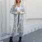 Women’s Elegant Knitted Cardigan Shawl with Tassel Hemline-17