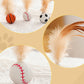 Interactive Cat Bouncy Ball with Feather