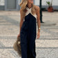 🔥Mother's Day Hot Sale 50%💐Spring Specials🌸 Women's Halter Neck Sleeveless Maxi Dress