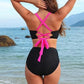 🔥Mother's Day Hot Sale 50%🔥Women's Color-Block Criss Cross Lace Back Swimwear Set