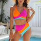 🔥Mother's Day Hot Sale 50%🔥Women's Color-Block Criss Cross Lace Back Swimwear Set