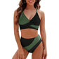 🔥Mother's Day Hot Sale 50%🔥Women's Color-Block Criss Cross Lace Back Swimwear Set