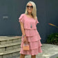 🔥HOT SALE 50% OFF🔥Women's Casual Wave Cut Ruffle Dress
