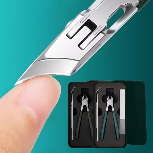 🔥Mother's Day Hot Sale 50%🔥 Anti-Splash 25° Slant Edge Nail Clipper 3-Piece Set