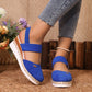 🔥Mother's Day Hot Sale 50%🔥Closed Toe Strappy Low Wedge Sandals