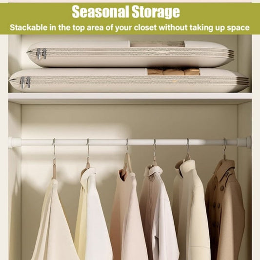 🔥Mother's Day Hot Sale 50%🔥 Space Saving Hanging Garment Bag with Self Compression Zipper