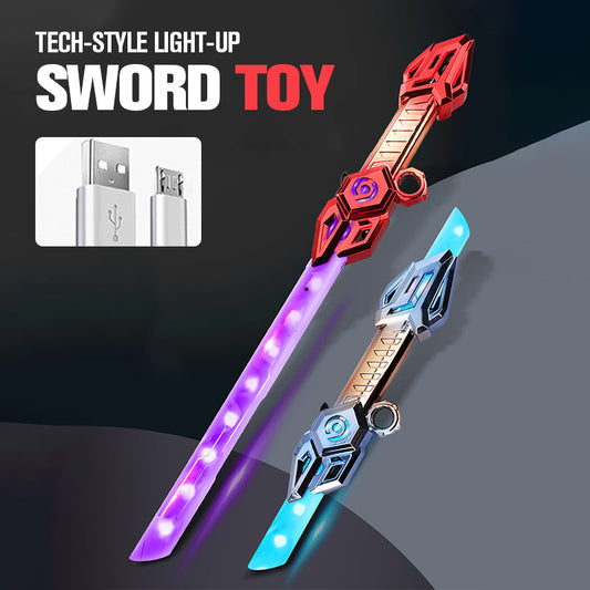 🔥2025 LAST DAY SALE 50% OFF🔥2-in-1 Retractable Double-Head Laser Sword Toy