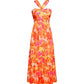 ⏰Hot Sale 50%🌺Cross Halter Sleeveless Floral Printed Dress💃