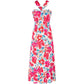 ⏰Hot Sale 50%🌺Cross Halter Sleeveless Floral Printed Dress💃