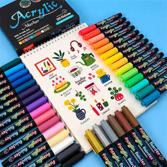 🧸Best Gift idea 49%OFF -🎨Water-Based Acrylic Paint Pen Set👩‍🎨
